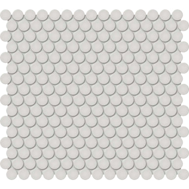 S-Series in Halo Grey Penny Round Tile