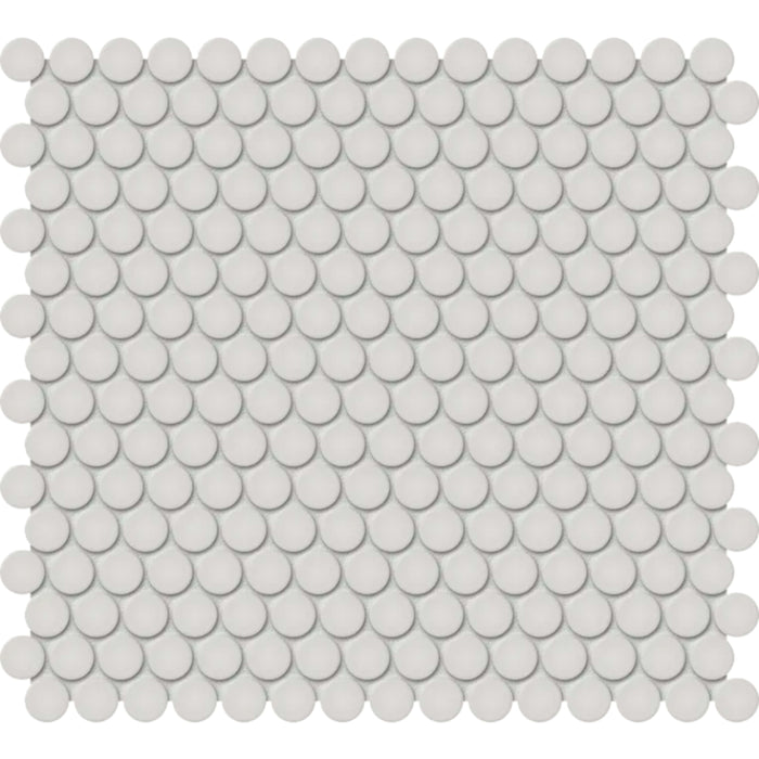 S-Series in Halo Grey Penny Round Tile