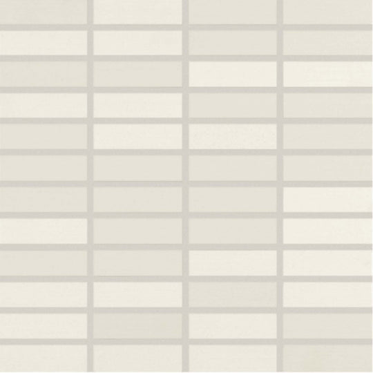 Shades 2.0 in Whites Linear Mosaic 1"x3"