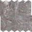 Sereno Burgundy in Picket Mosaic Honed Natural Stone