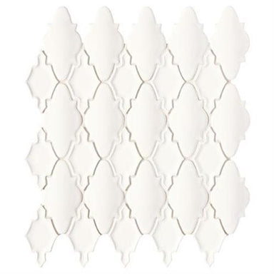Serliana in White Mosaic (Moroccan) - 14x12 Tile