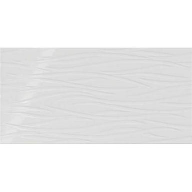 Showscape in Stylish White Brushstroke 12x24 Tile