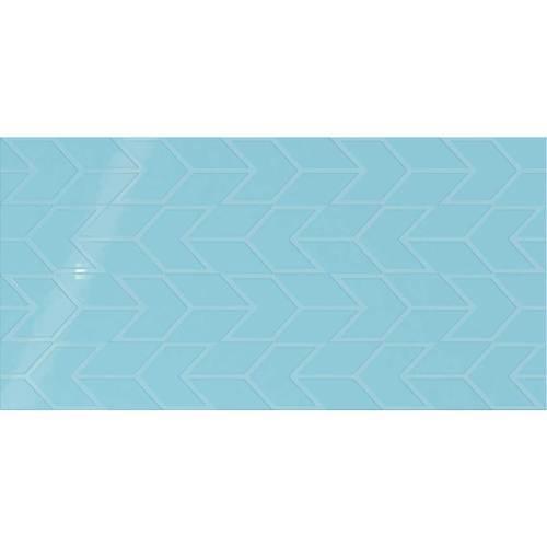 Showscape in Crisp Blue Chevron 12x24