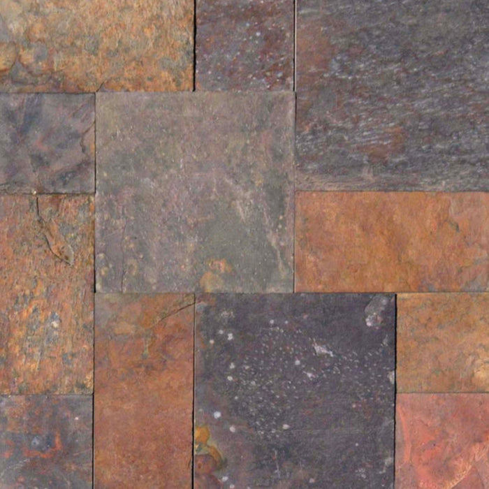 Outdoor Tile - Slate in Multi Classic Natural Stone