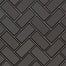 Metallic in Gray Bevel Herringbone Glass Tile