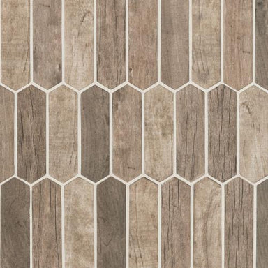 Driftwood in Picket Glass Tile