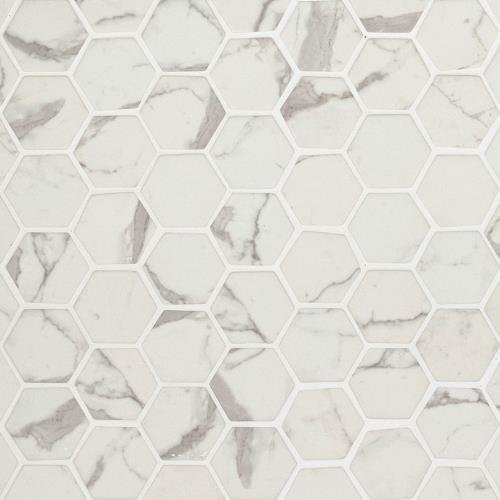 Statuario Celano in Hexagon