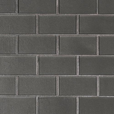 Metallic in Gray Subway Tile 2x4 Glass Tile