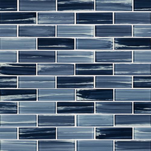 Oceania in Azul Subway Glass Tile