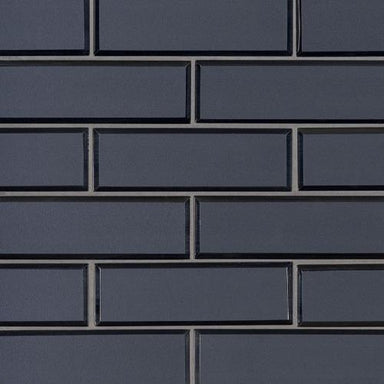 Vague Blue in Subway Glass Tile