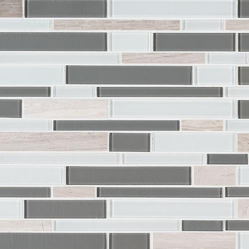 Gray Cliff in Interlocking Glass Tile