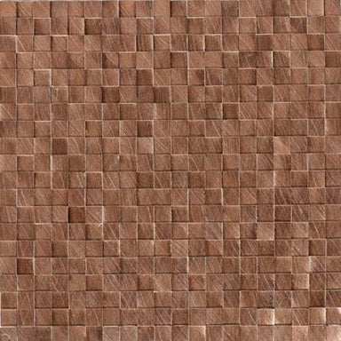 Structure in Copper - 3d Cube Metal Tile
