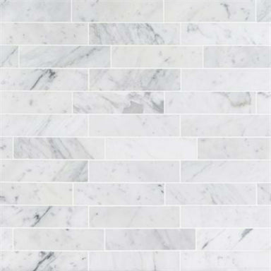 Stone Brush in White Carrara Natural Stone