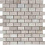 Cashmere Beige in Brushed 1x2 Mosaic Natural Stone