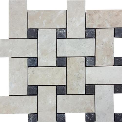 Cashmere Beige in Brushed Basketweave Mosaic