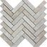 Cashmere Beige in Brushed Herringbone Mosaic Natural Stone