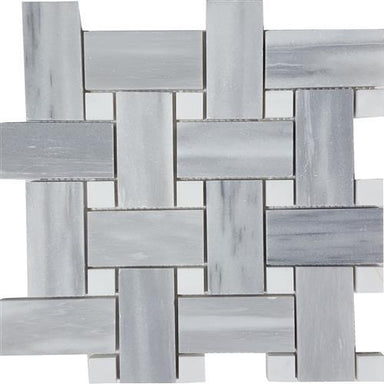 Cirrus Dolomiti in Brushed Basketweave Mosaic Natural Stone
