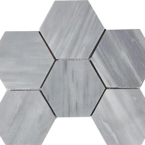 Cirrus Dolomiti in Brushed 4" Hexagon Mosaic