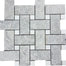 Nuvoloso in Brushed Basketweave Mosaic Natural Stone