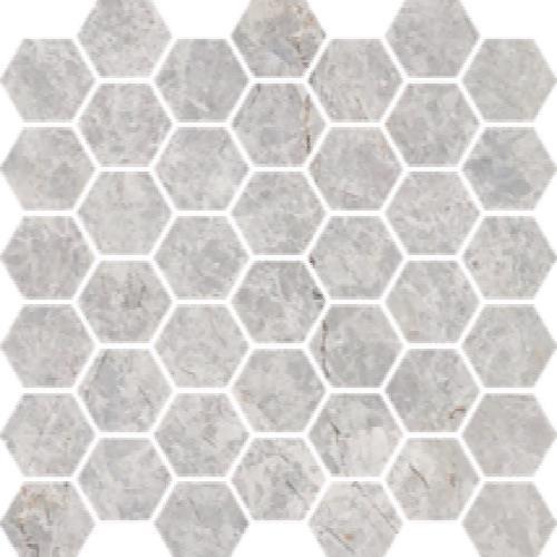Nuvoloso in Brushed 2" Hexagon Mosaic