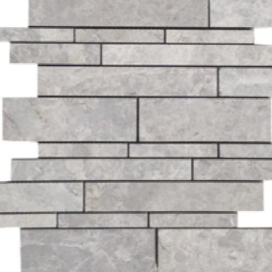 Nuvoloso in Brushed Random Linear Mosaic Natural Stone