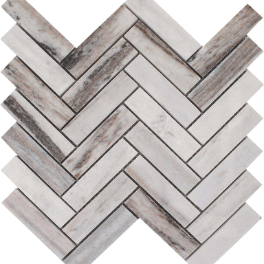 Skyline in Polised Herringbone Mosaic Natural Stone