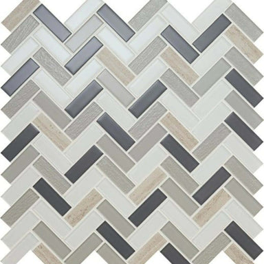 Serentina in Tranquility Random Linear Glass Tile