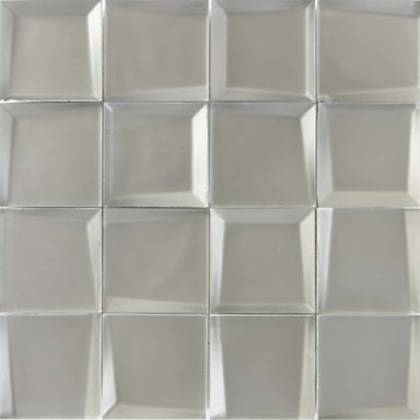 Sideview Glass in Tungsten 3"x3" Matte Glass Tile