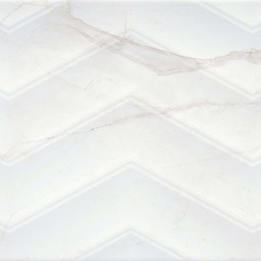 Sculpture in Oro Chevron 13" X 36"