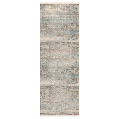 Silk Road Cream Dark Grey in Cream Dark Grey 2'7"x7'3" Area Rugs