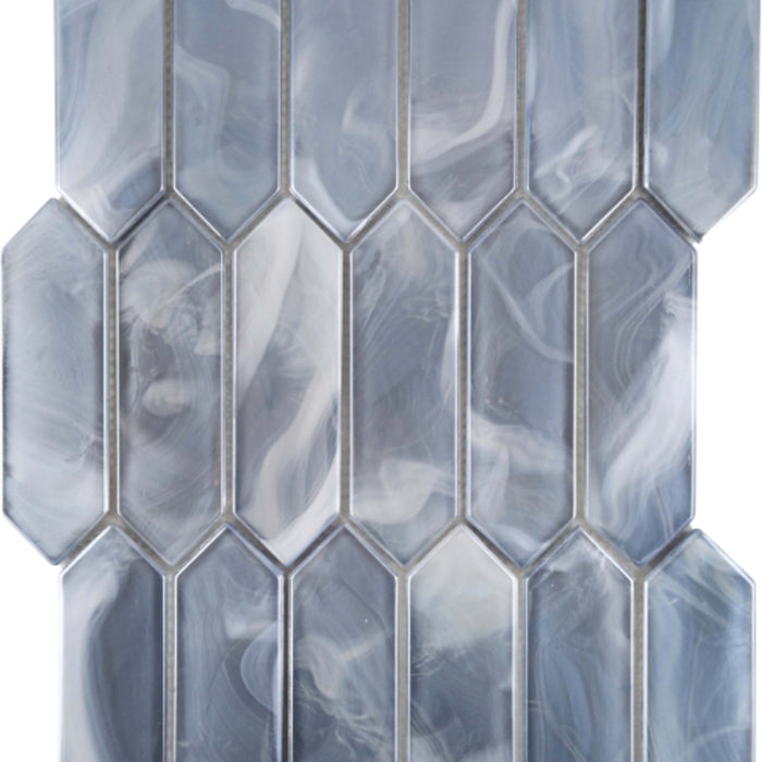 Splash in Blue / Picket Glass Tile