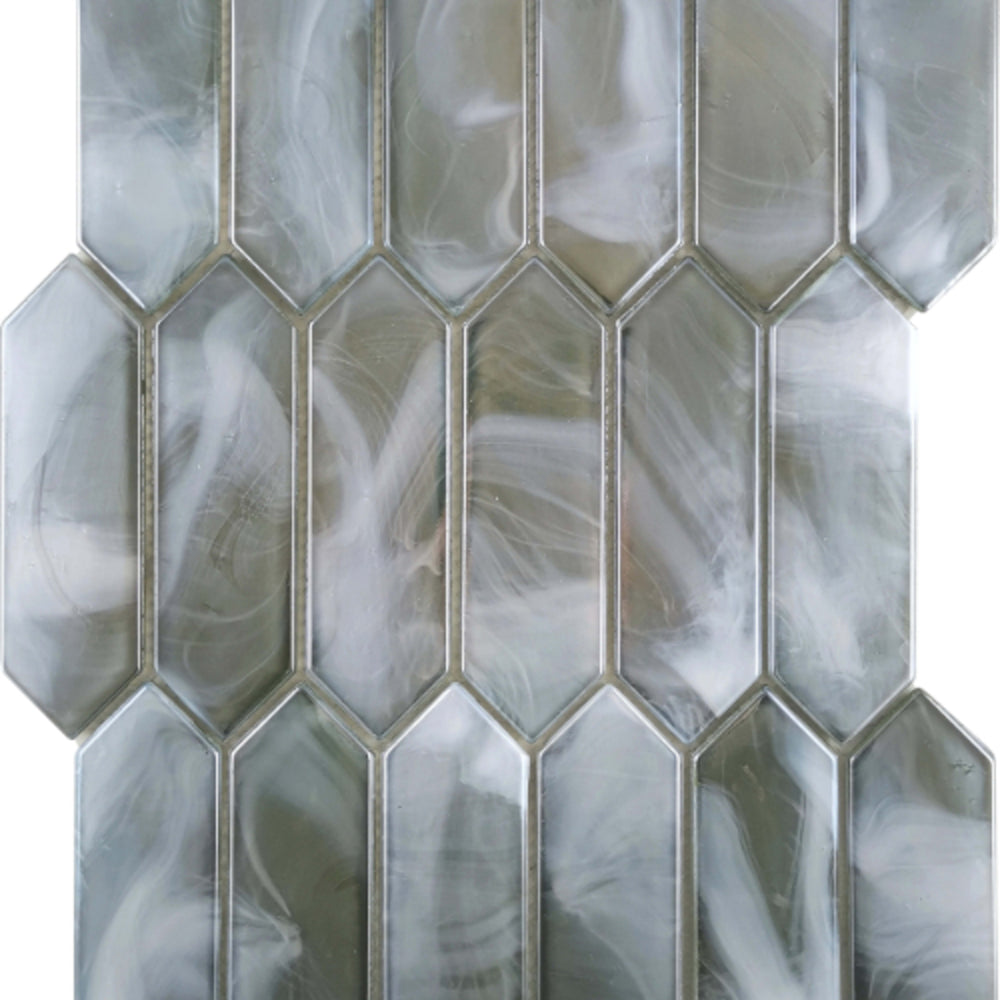 Splash in Moss / Picket Glass Tile