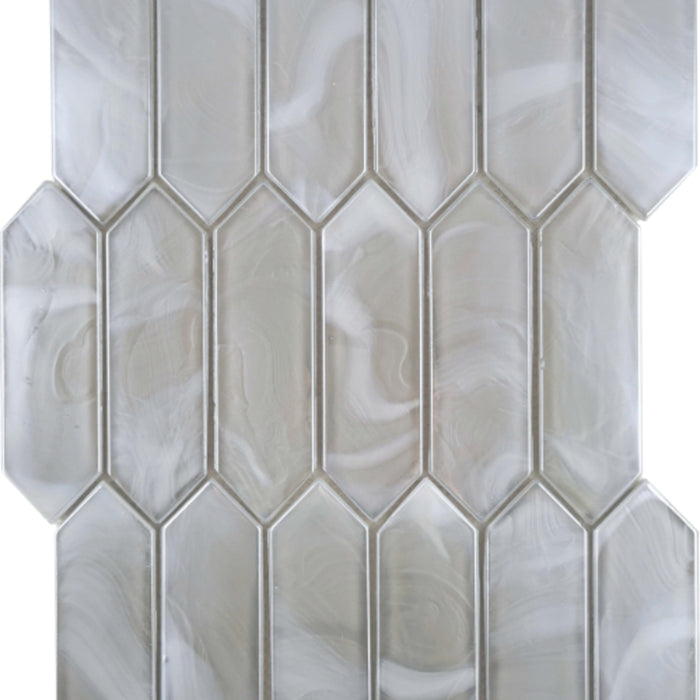 Splash in Silver / Picket Glass Tile