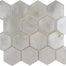 Splash in White / 3" Hex Glass Tile