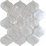 Splash in White / Arabesque Glass Tile