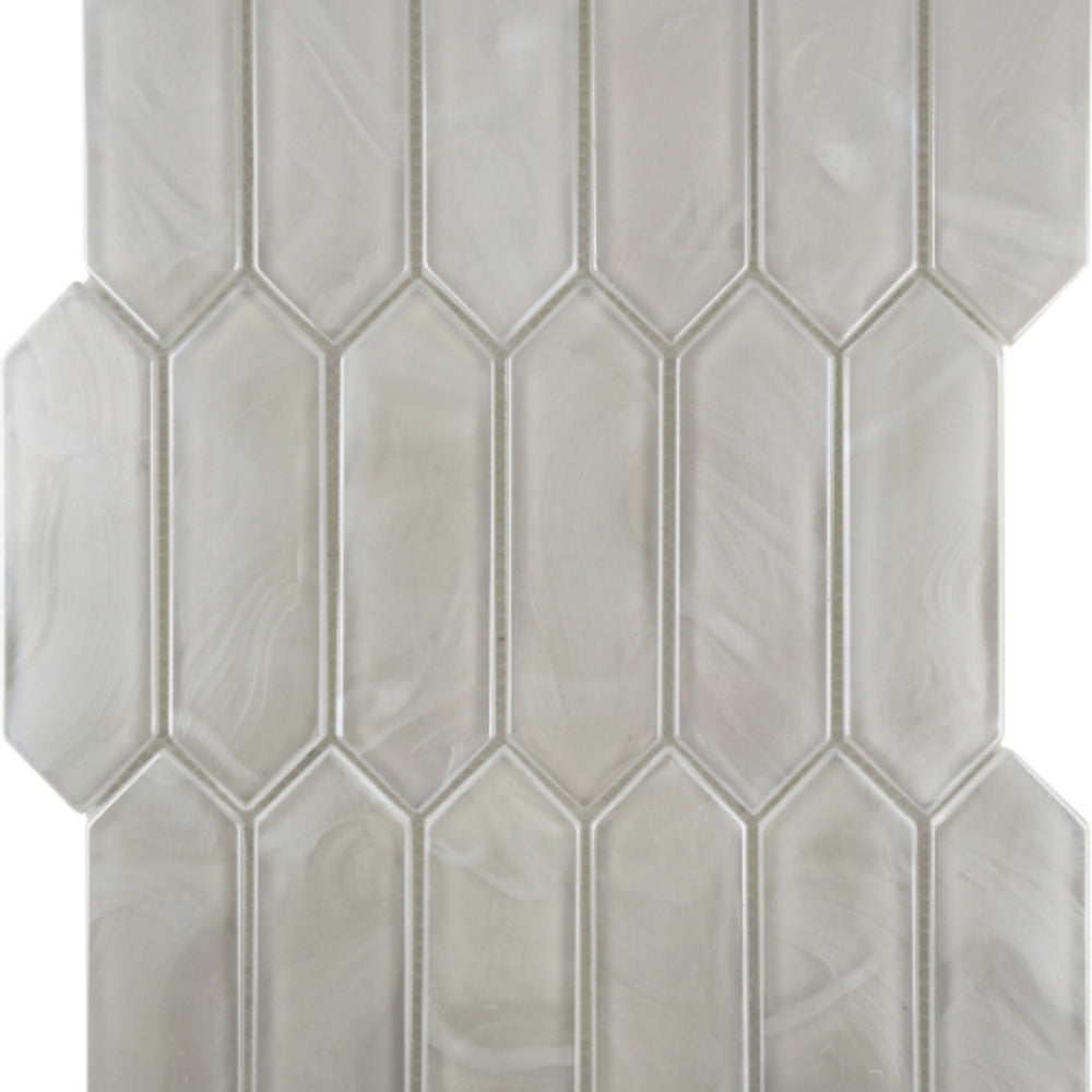 Splash in White / Picket Glass Tile