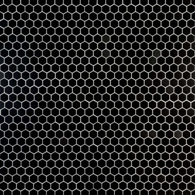 Strut Mosaic in Black Glass Tile