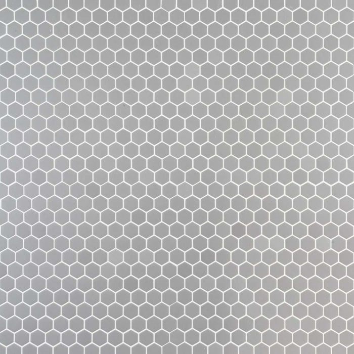 Strut Mosaic in Grey Glass Tile