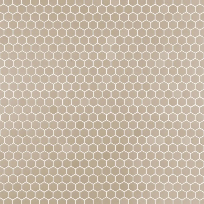 Strut Mosaic in Taupe Glass Tile