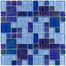 Splash in Deep Blue Seas Glass Tile