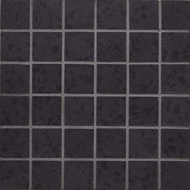 Terrazo in Black Mosaic Tile
