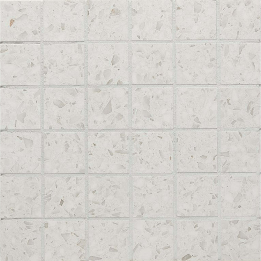 Terrazo in White Mosaic Tile