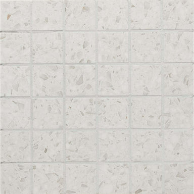 Terrazo in White Mosaic Tile