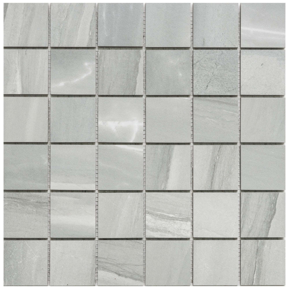 Florencia Silk in Alaska Grey Mosaic Tile