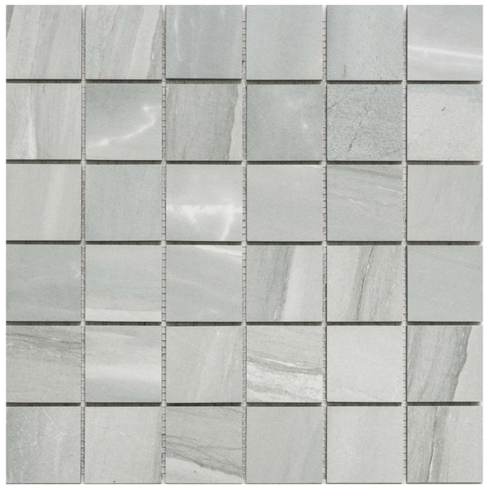 Florencia Silk in Alaska Grey Mosaic Tile