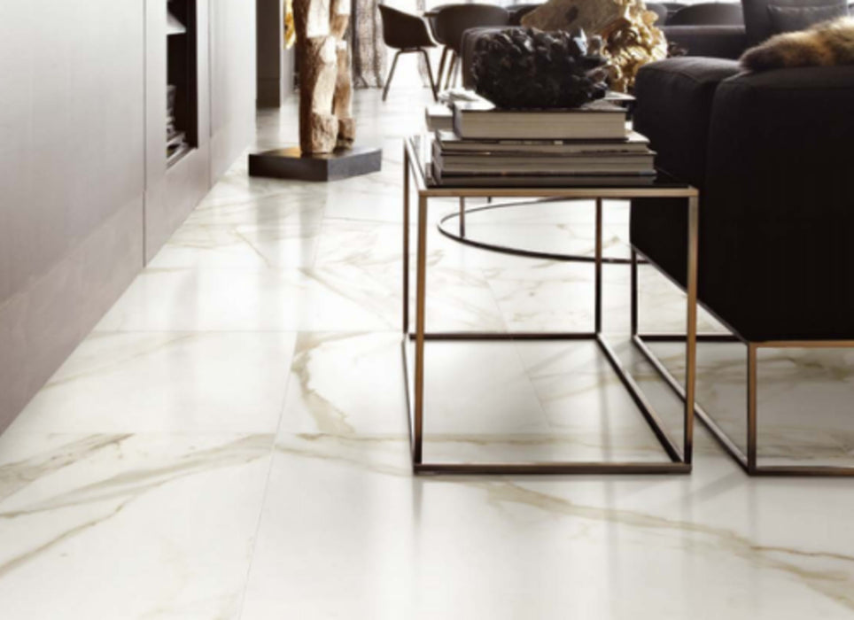 Florencia Silk in Calacatta Gold 12x24