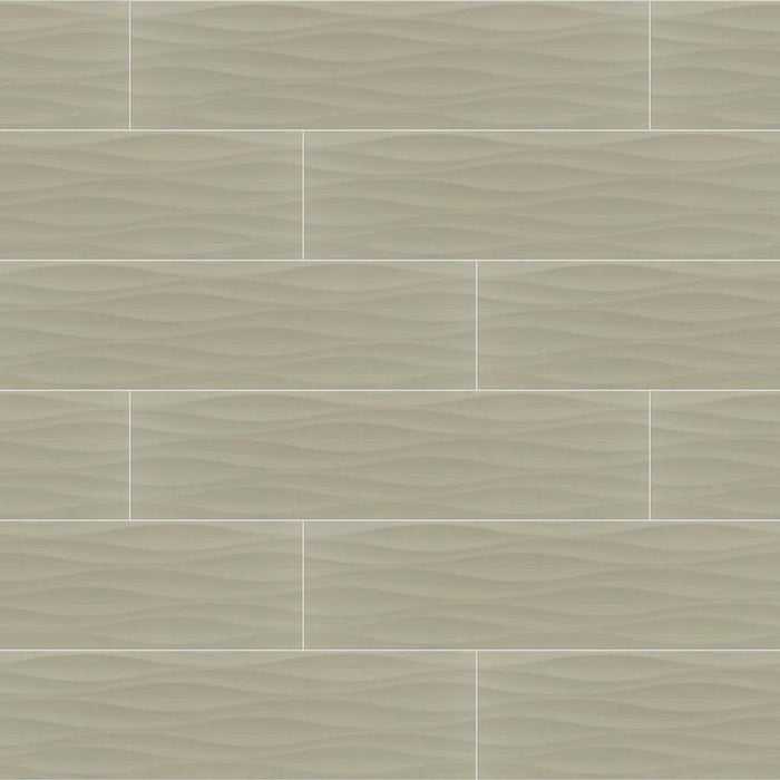 THOMAS AVE WAVE 4X16 in Vanilla Tile
