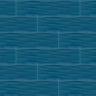 THOMAS AVE WAVE 4X16 in Deep Sea Tile