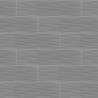 THOMAS AVE WAVE 4X16 in Storm Tile