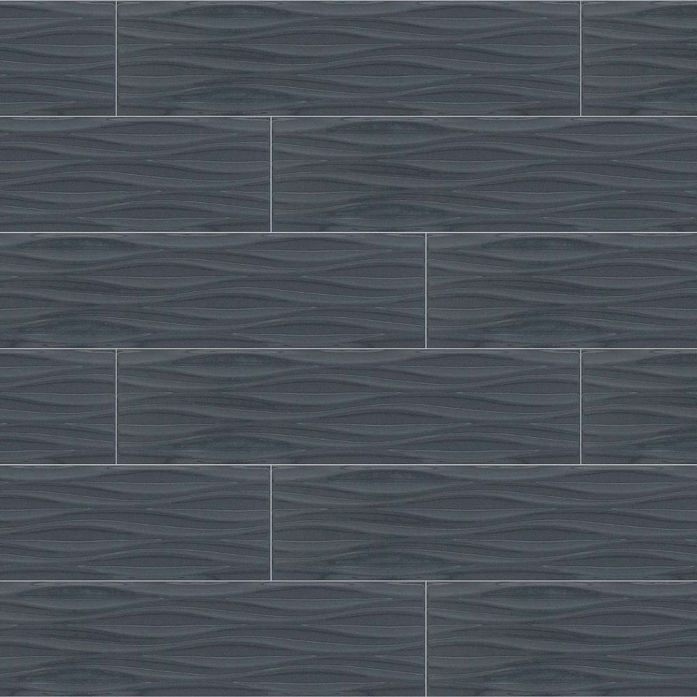 THOMAS AVE WAVE 4X16 in Midnight Tile